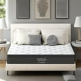 thumbnail image 1 of HSUNNS Queen Size Innerspring Mattress, 10 Inch Hybrid Mattress in a Box with Memory Foam and Pocket Spring, Ergonomic Design & Pressure Relief, Medium Firm Feel, 60"*80"*10, 1 of 8