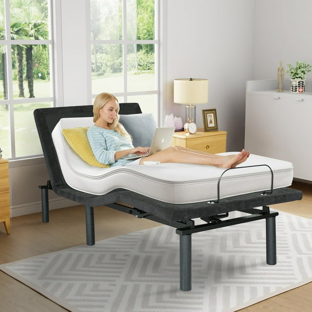 HSUNNS Twin XL Adjustable Bed Frame, Electric Bed Base Frame with Head