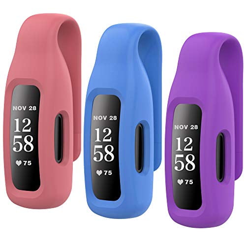 HSWAI 3-Pack Clips Replacement for Fitbit Inspire 2, Soft