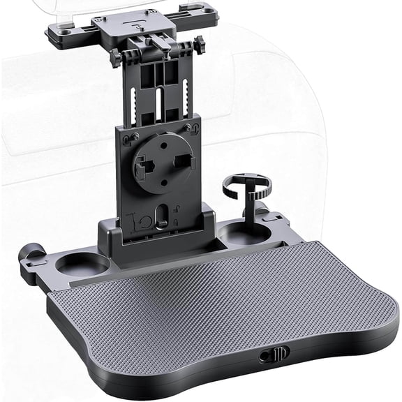 HSWT Car Seat Tray Table - Adjustable Kids Travel Car Food Trays for Eating Passenger Roadtrip Back Seat Organizer Pastime/Working/Dinning Desk