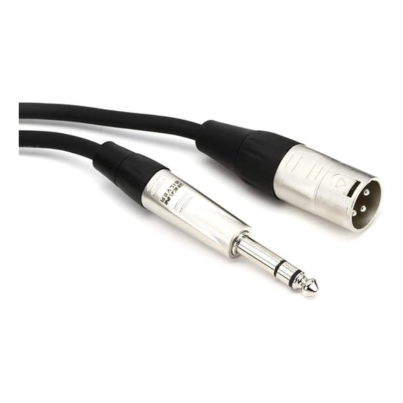 HSX-030 Pro Balanced Interconnect, REAN 1/4 Inches TRS to XLR3 Meter, 30 Feet