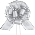 thumbnail image 1 of HSXJJ 6 Pieces Silver Pull Bow for Gift Wrapping, Inches Wedding Ribbon Bowsfor Presents Package, Baskets, Christmas, Wedding, and Party Decor (Silver), 1 of 4