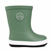 HSYAAMOO Toddler Rain Boots Fleece Lined Non-Slip Waterproof with Matte Finish
