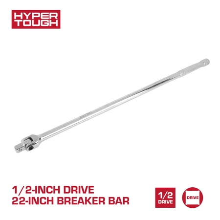 Hyper Tough 1/2-inch Drive 22-inch Breaker Bar with Swivel Head