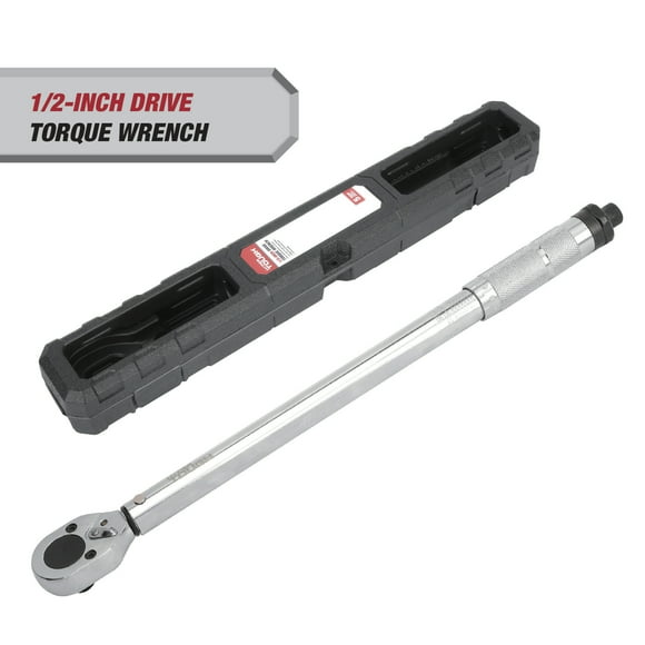 Hyper Tough Heavy Duty 1/2-inch Torque Wrench with Storage Case, 30-150 ft-lbs