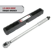Hyper Tough Heavy Duty 1/2-inch Torque Wrench with Storage Case, 30-150 ft-lbs