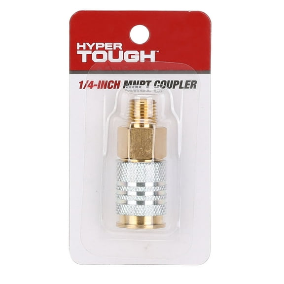 Hyper Tough 1/4-inch MNPT Universal Air Line Coupler, Model Number 13-513HT