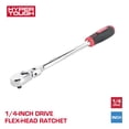 thumbnail image 1 of Hyper Tough 1/4-Inch Drive Flex-Head Ratchet, 1 of 6