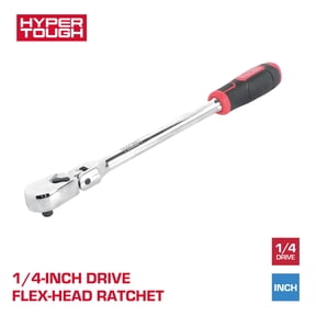 Hyper Tough 1/4-inch Drive 10-inch Flex-Head Ratchet