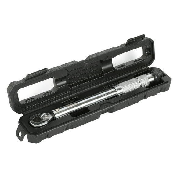 Hyper Tough 1/4-inch Drive Torque Wrench with Storage Case, 35-200 in-lbs