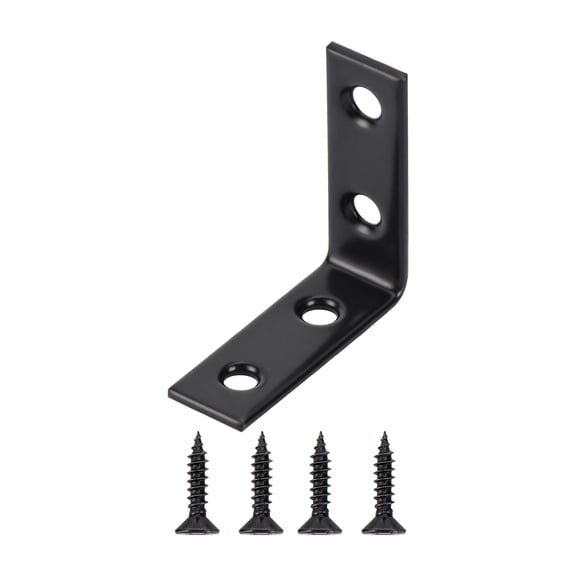 1.5 INCH SS CORNER BRACES,BLACK,20PK
