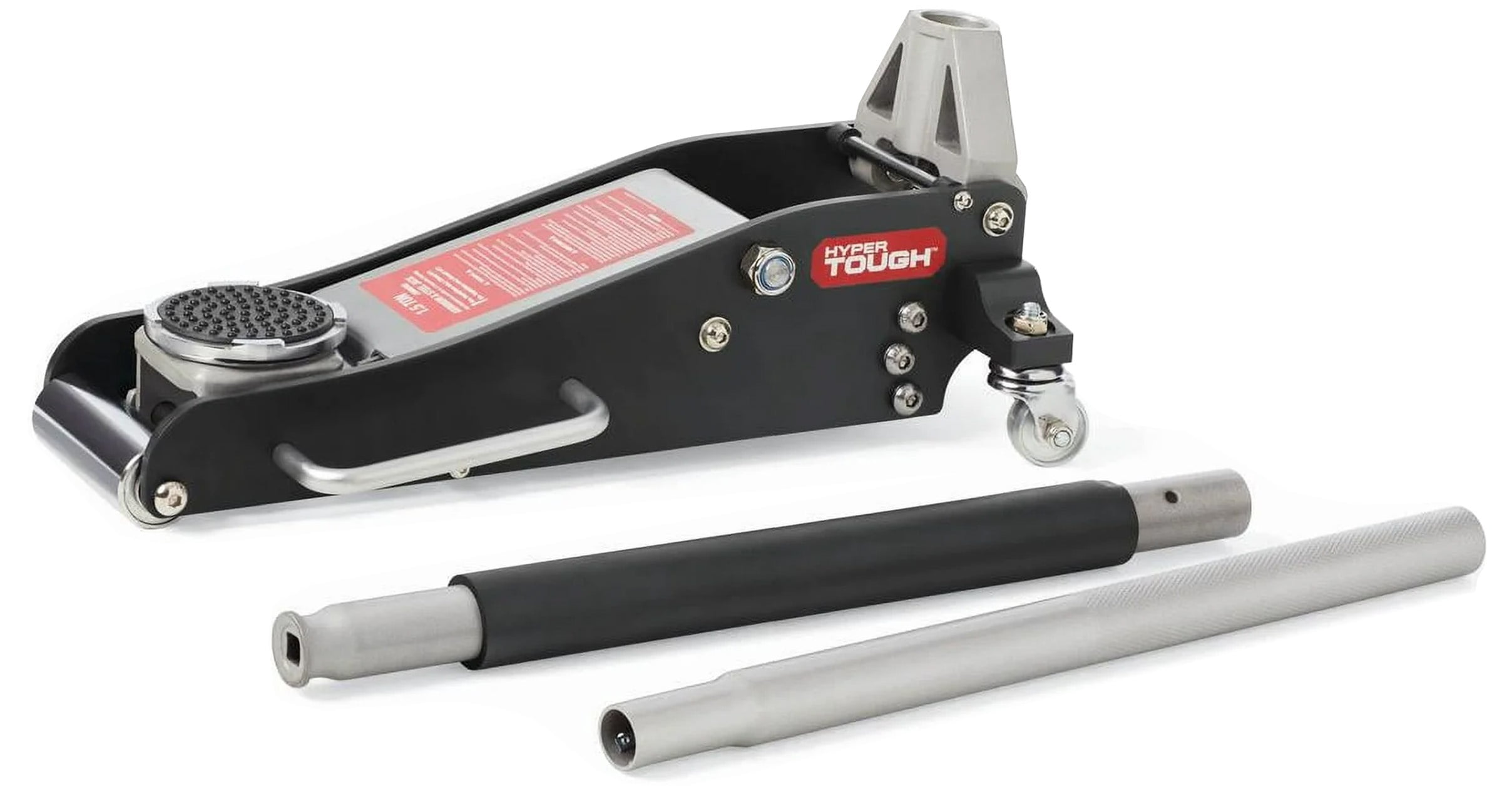 Hyper Tough 1.5 Ton Aluminum and Steel Floor Jack for Compact Cars and Sedans