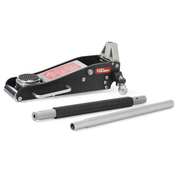 Hyper Tough 1.5 Ton Aluminum and Steel Floor Jack for Compact Cars and Sedans
