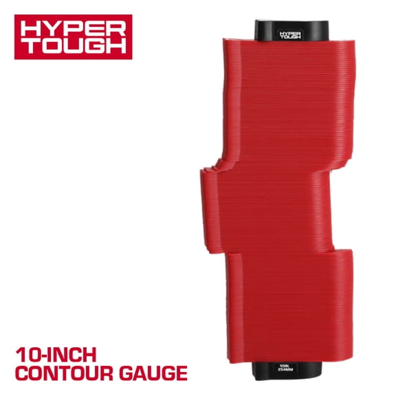 Hyper Tough 10-inch Contour Gage Measuring Tool, Red