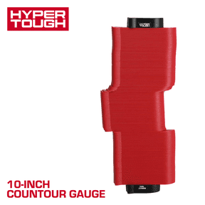 Hyper Tough 10-inch Contour Gage Measuring Tool, Red