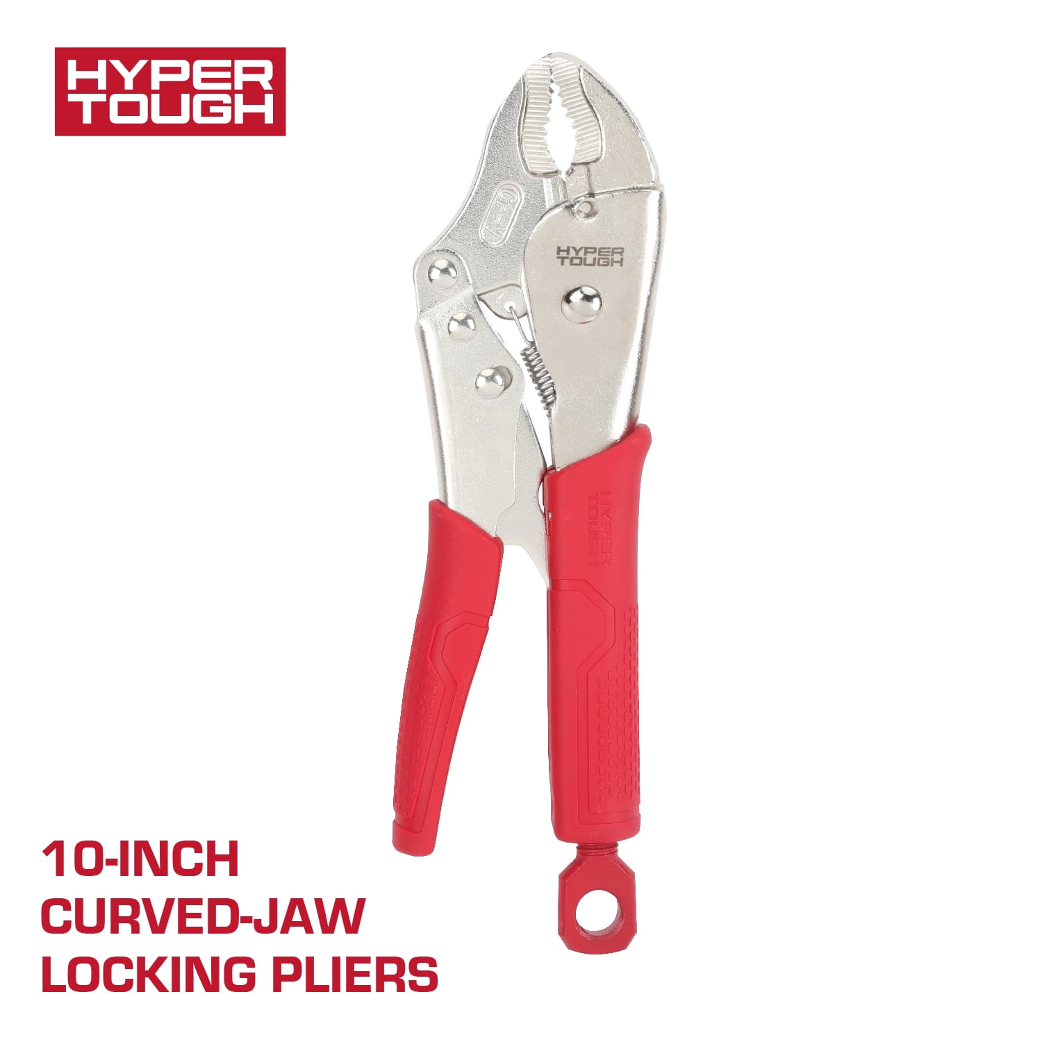 Hyper Tough 10-inch Curved Jaw Locking Plier with Triggerless Release