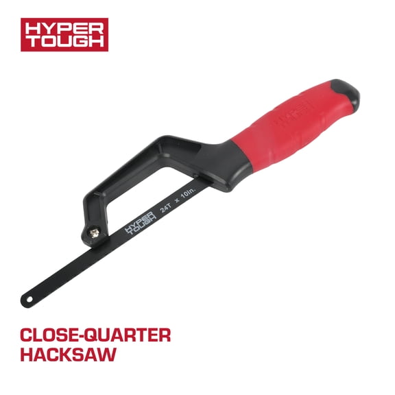 Hyper Tough Close-Quarter Hacksaw with 10-inch Blade
