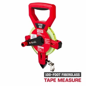 Hyper Tough 100-Foot Fiberglass Tape Measure with Ground Stake