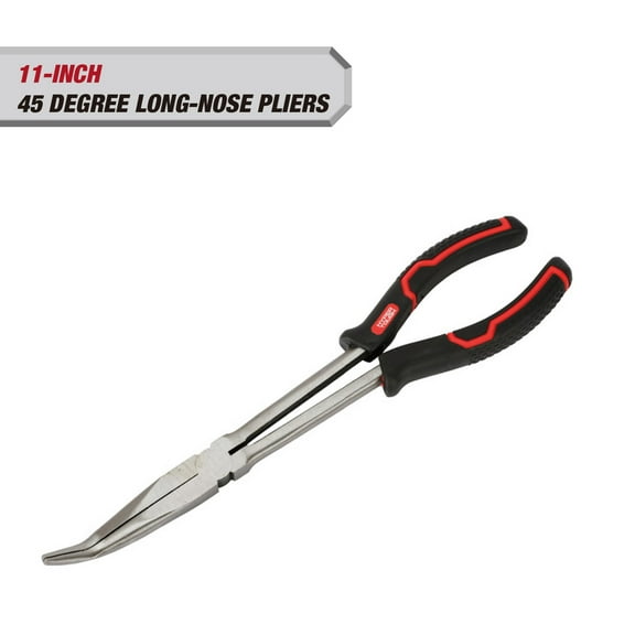 Hyper Tough 11-inch, 45 Degree Long Nose Plier