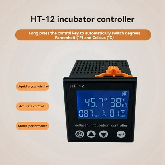 HT-12 LCD Screen Temperature and Humidity Controller Solar Incubator Controller Temperature Controller Control Table