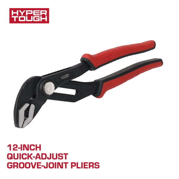 Hyper Tough 12-inch Quick-Adjust Groove Joint Pliers