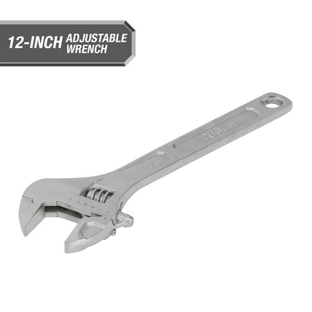 Hyper Tough 12-Inch Adjustable Wrench, 1-3/4-Inch Jaw Capacity