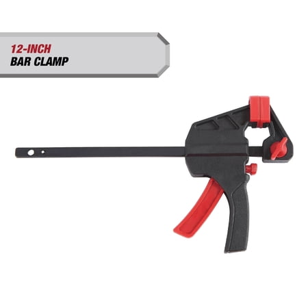 Hyper Tough 12 in Trigger Ratcheting Bar Clamp and Spreader, Model 6506