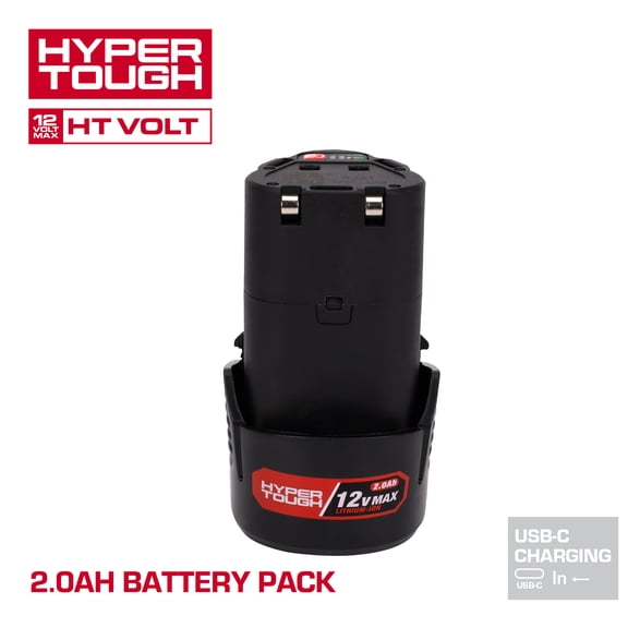 Hyper Tough 12V Lithium-Ion 2.0Ah Rechargeable Battery