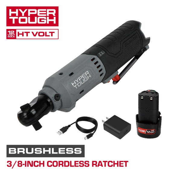 Hyper Tough 12-Volt Brushless Ratchet Wrench