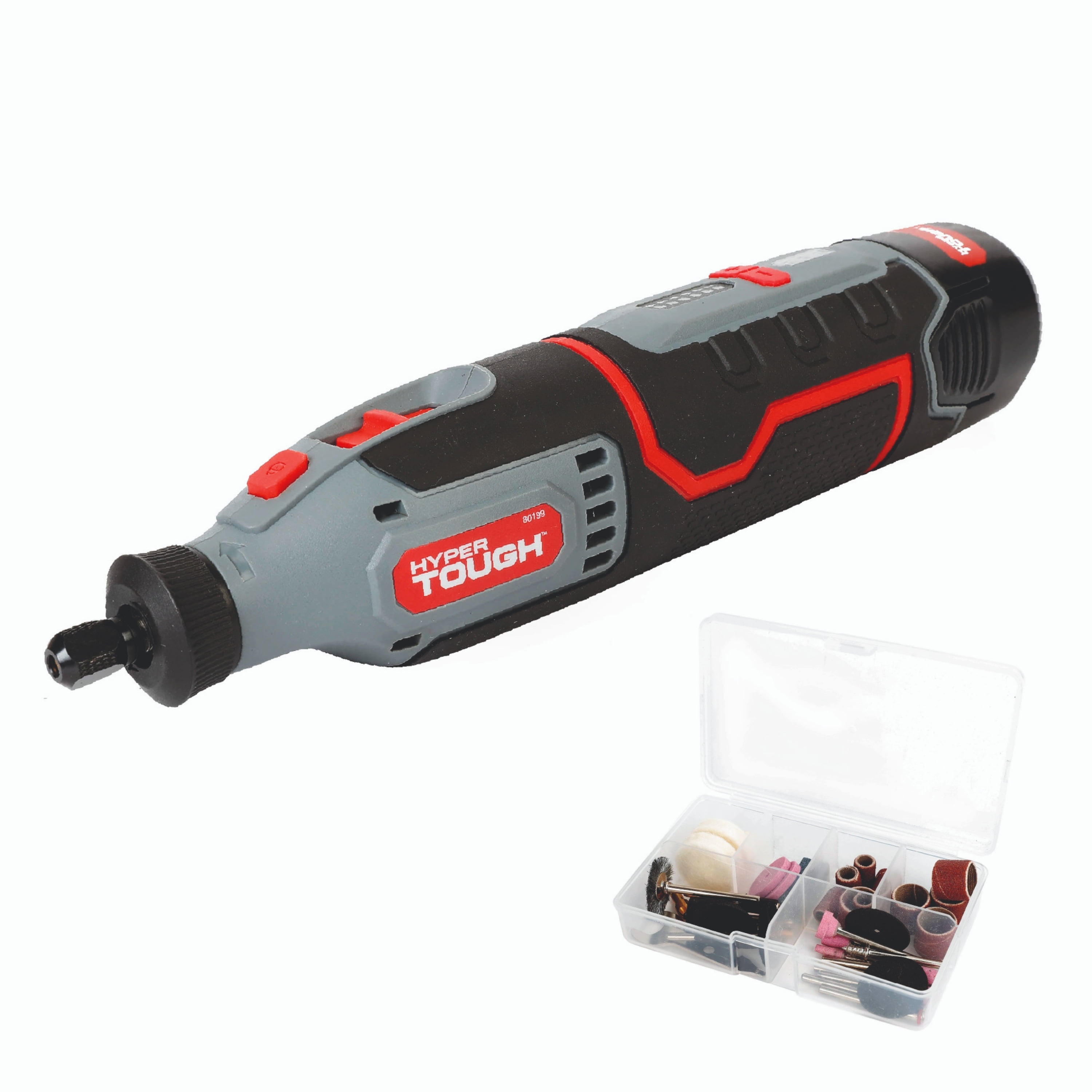 Hyper Tough 12V Max Cordless Rotary Tool with 40 Piece Accessory Kit Walmart