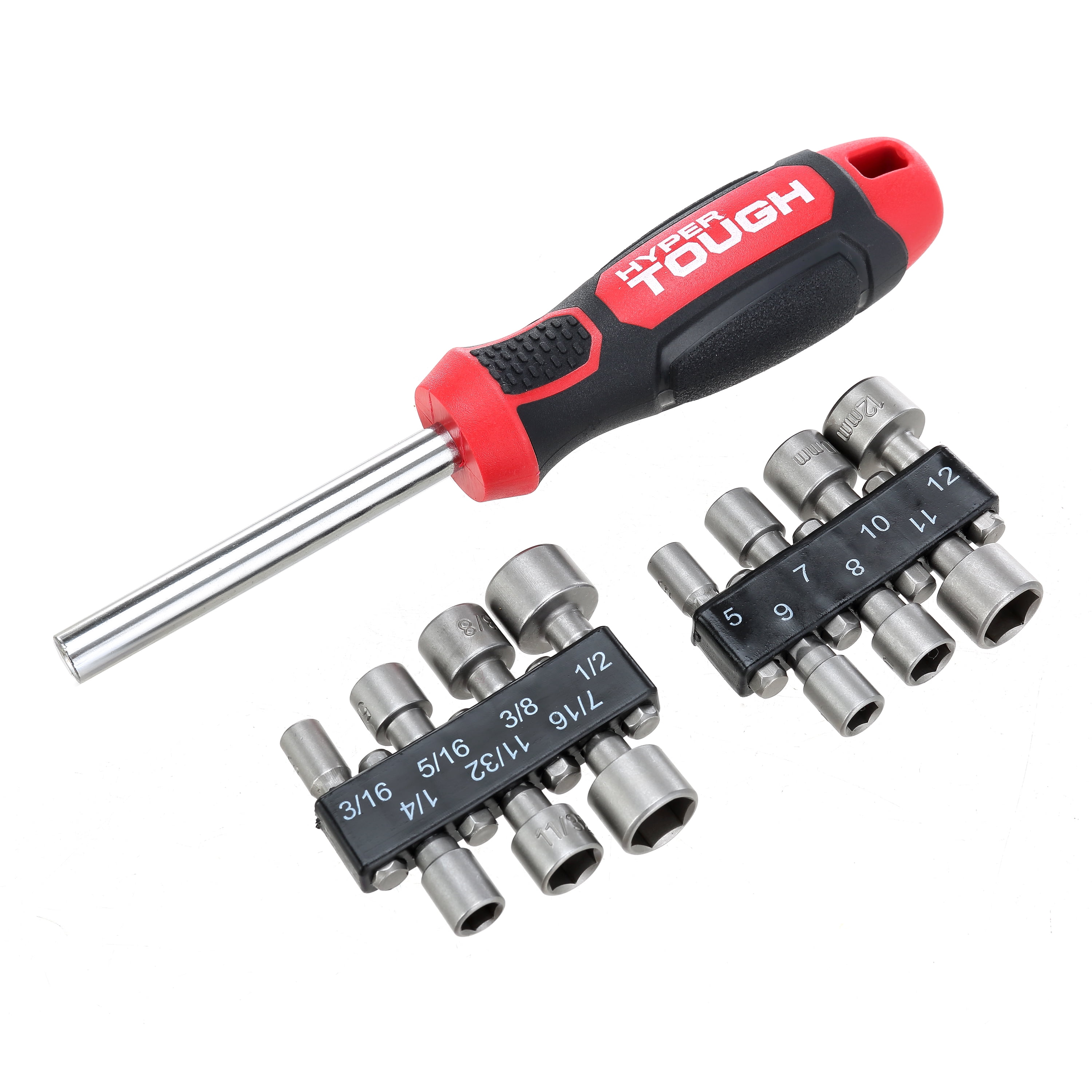 Hyper Tough 15 Piece Alloy Steel Nut Driver Screwdriver Set, 8TS0085N
