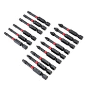 Hyper Tough 15 Piece 2" Impact Rated Screwdriver Bit Set