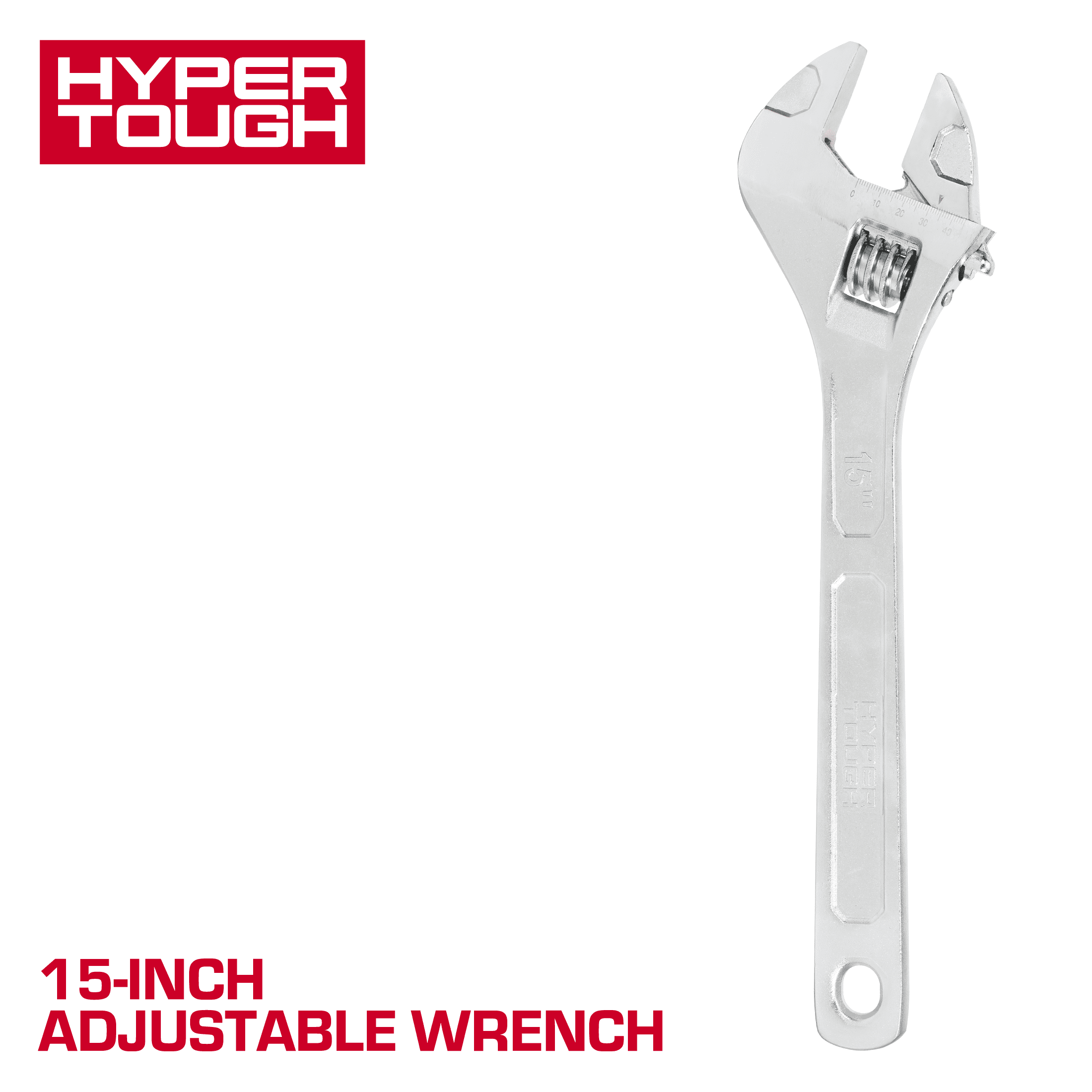 Hyper Tough 15-inch Adjustable Wrench