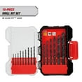 thumbnail image 1 of Hyper Tough 15-Piece Black Oxide Drill Bit Set in Click Fit Case, 1 of 18