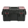 thumbnail interactive-video image 1 of Hyper Tough 16-Inch Toolbox – Heavy-Duty Resin Storage with Padlock Security & Small Parts Organizer, 1 of 12