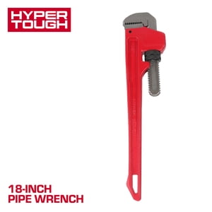 Llave de tubo pesada Hyper Tough de 18 pulgadas con capacidad de mandíbula de 2-1/2 pulgadas