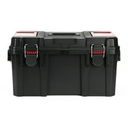 Hyper Tough 19-Inch Toolbox with Small Parts Organizer, Heavy-Duty Resin Tool Storage