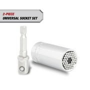 Hyper Tough Universal Socket with Power Drill Adaptor, Fits 1/4-3/4 inch