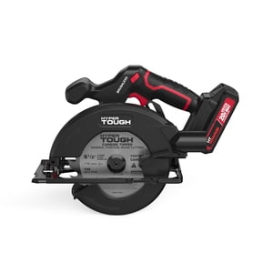 Sierra circular Hyper Tough sin escobillas de 20V, 6.5 pulgadas, con batería de iones de litio de 2.0Ah y cargador estándar, número de modelo 41007.2