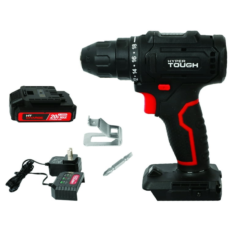 Hyper tough cordless drill 20v sale