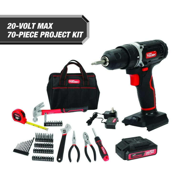 Hyper Tough 20V MAX 75-Piece Project Kit, Holiday Gift - Walmart.com