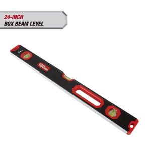 Hyper Tough 24-inch Heavy Duty 3 Vial Box Beam Level