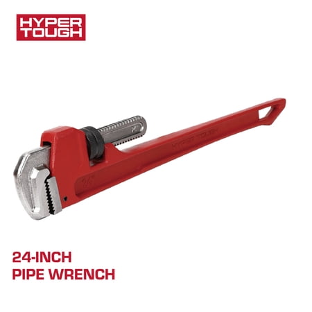 Hyper Tough 24-inch Heavy-Duty Pipe Wrench with 3-in. Jaw Capacity