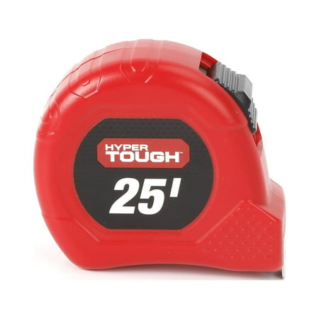 Hyper Tough 25-foot Tape Measure with Nylon Coated Blade