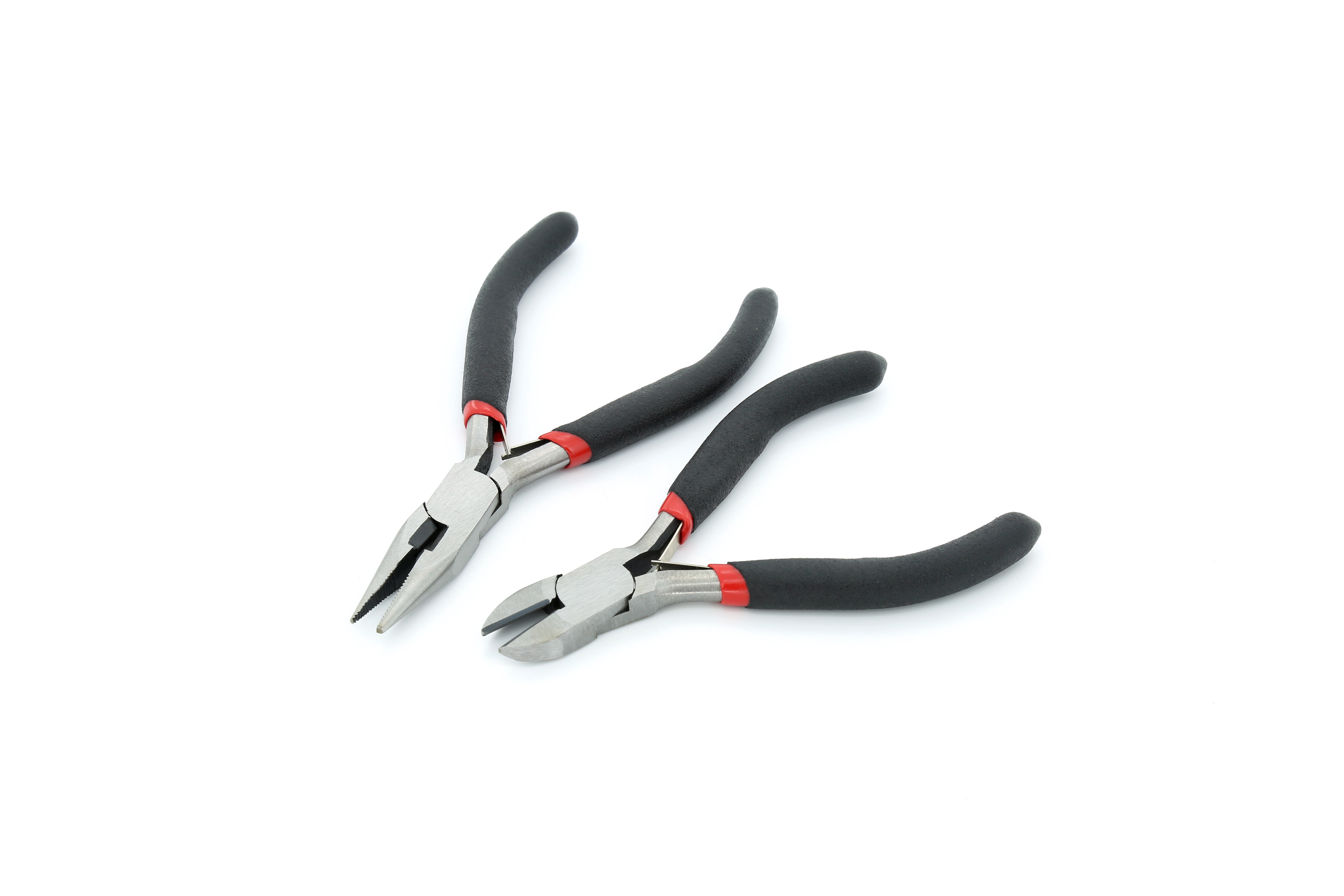Hyper Tough 2 Piece Mini Long-Nose and Diagonal Pliers Set