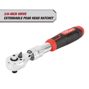 Hyper Tough 3/8-in Drive 72-tooth Extendable Pear Head Ratchet with Grip