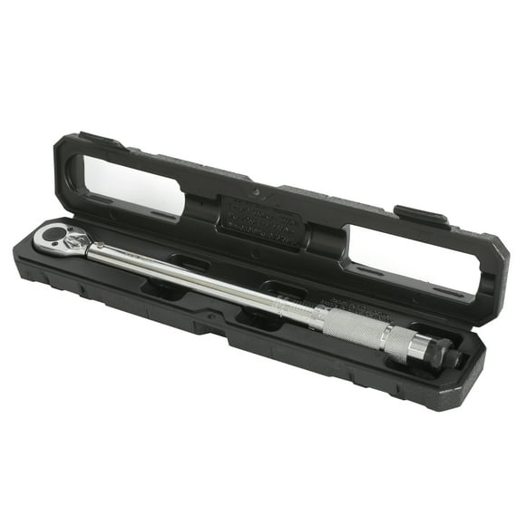 Hyper Tough Heavy Duty 3/8-inch Torque Wrench with Storage Case, 15-80 ft-lbs