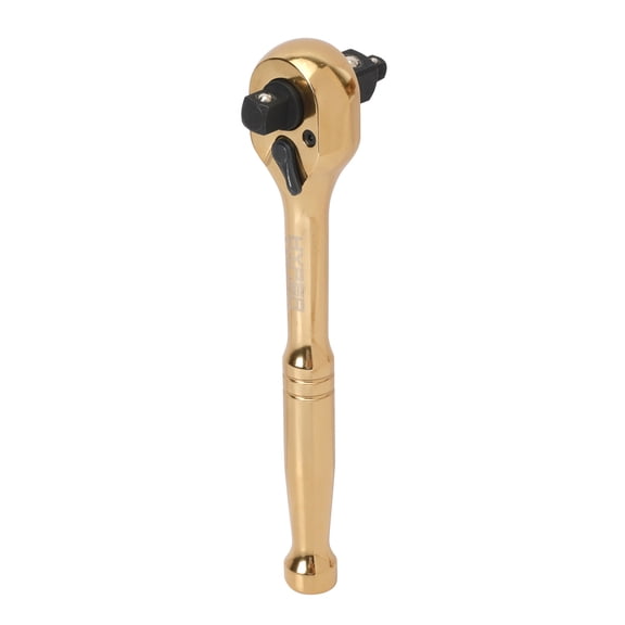 Hyper Tough 3-in-1 Gold Pear Head Ratchet with 72-Tooth Gear, Holiday