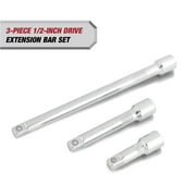 Hyper Tough 1/2-inch Drive Extension Bar Set, 3, 5, & 10-inch