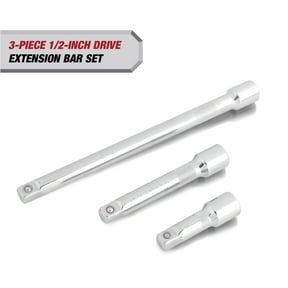 Hyper Tough 1/2-inch Drive Extension Bar Set, 3, 5, & 10-inch